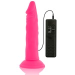 DIVERSIA - DILDO FLESSIBILE CON VIBRAZIONE 23 CM - ROSA